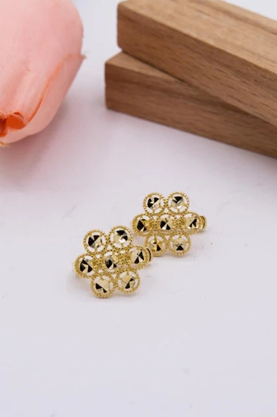 14 Ayar Altın Küpe J Klips Kadın Küpe LKKP1110 ürün görseli 1