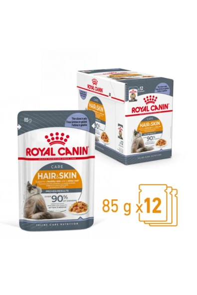 Royal Canin Jelly Hair Skin Kedi Yaş Maması 85 Gr x 12 Adet ürün görseli 1
