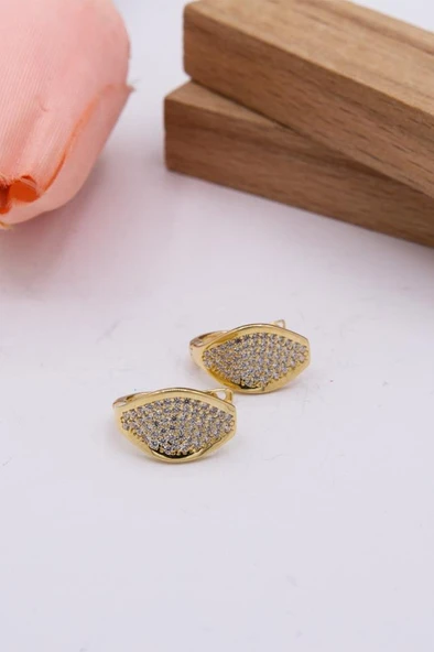 14 Ayar Altın Küpe J Klips Kadın Küpe LKKP1113 ürün görseli 1