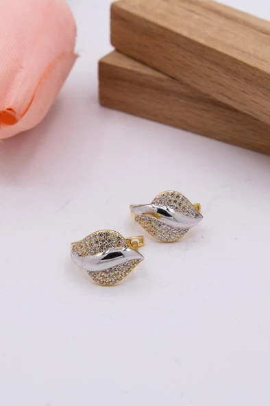 14 Ayar Altın Küpe J Klips Kadın Küpe LKKP1107 ürün görseli 1