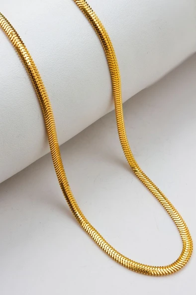 22 Ayar Altın 3 MM Balık Sırtı Zincir 45 CM LKZNC1104 ürün görseli 1