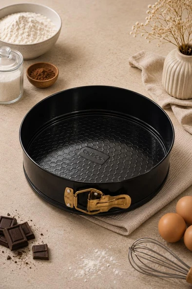Cetcook Kelepçeli Kek Kalıbı Siyah ürün görseli 1