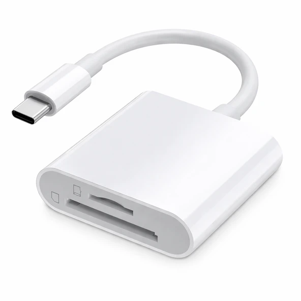 SChitech 2in1 Type-C to Sd / Tf Kart Okuyucu Dönüştürücü Adaptör S-102 ürün görseli 1