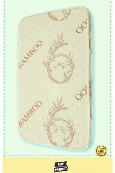 ROYALYAT Bamboo Ortopedik Sünger Bebek Çocuk Yatağı Anne Yanı Bebek Yatak ürün görseli 1