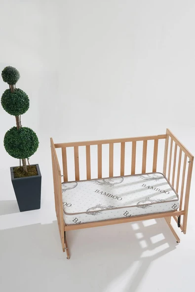 ROYALYAT PARK BEŞİK VE MOBİLYA BEŞİK BAMBU YATAK 8-10 CM BAMBOO ÖZEL ÜRETİM ORTAPEDİK Bebek Ve Çocuk Yatak ürün görseli 1