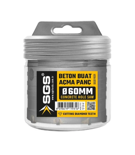 Sgs Beton Buat Açma Panç 60 mm SGS1931 ürün görseli 1