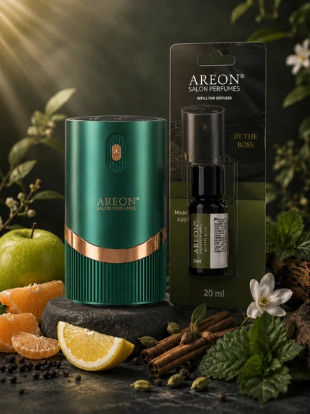 Areon Aromatik Difüzör Yeşil (Lux Metal) + By the Boss ürün görseli 1