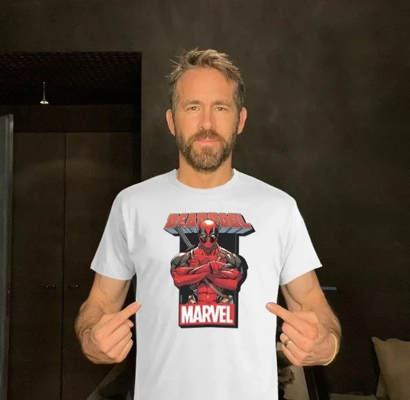 Erkek Baskılı T-shirt Kısa Kol Bisiklet Yaka Regular Fit Rahat Kalıp Günlük Tişört- Beyaz ürün görseli 1