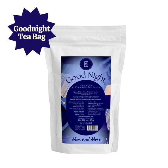 Good Night Müslin Bez 10'lu Poşet Çay Paketi ürün görseli 1