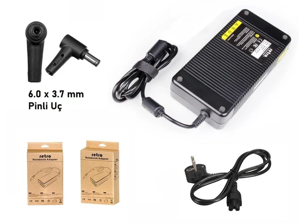 Asus 6mm Pinli Uç 19.5V 11.8A 230W Adaptör RETRO ürün görseli 1