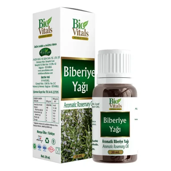 Bio Vitals Biberiye Yağı 20 ml ürün görseli 1
