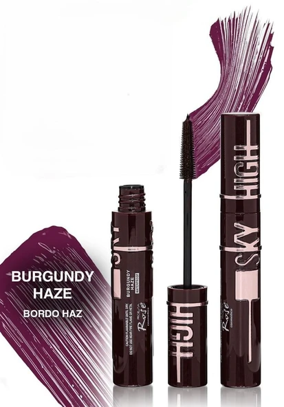 3B Trend Rose Burgundy Haze Waterproof Mascara - Kirpikleri Tek Tek Ayıran Uzatıcı Bordo Rimel ürün görseli 1