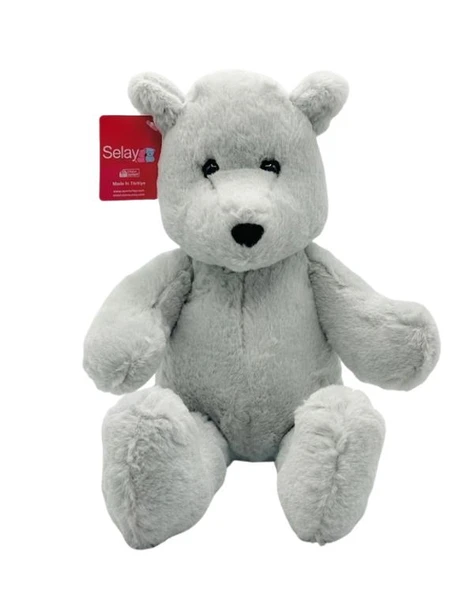 Selay Toys Pelüş Nordik Gri Ayıcık 40 cm 1109 ürün görseli 1