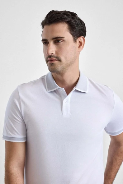 Hipatu Süvari Regular Oxford  Polo Yaka Tişört - Resim 5