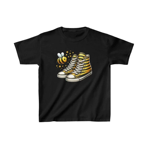 Unisex Çocuk Baskılı T-shirt - Siyah ürün görseli 1
