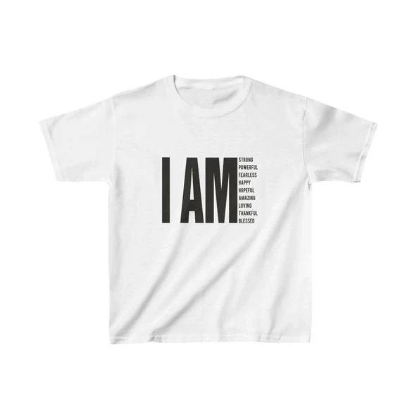 Unisex Çocuk Baskılı T-shirt - Beyaz ürün görseli 1