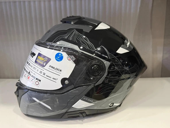 KASK MT ATOM 2 HİGHLANDS C2 PARLAK GRİ ürün görseli 1
