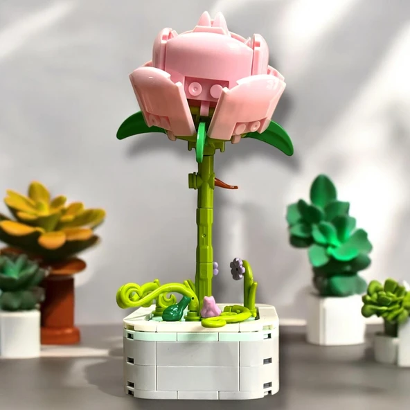 BLOSSOM LEGO PEMBE GÜL ürün görseli 1