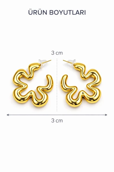 Legacy Gold Çivi Küpe - Resim 3
