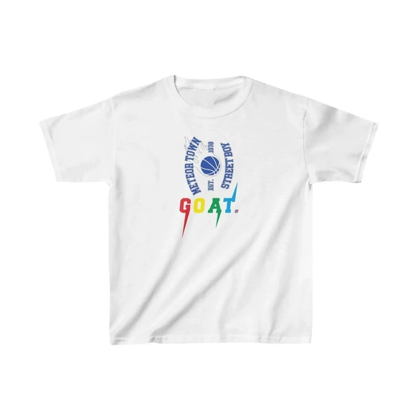Unisex Çocuk Baskılı T-shirt - Beyaz ürün görseli 1