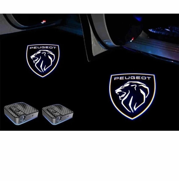 Yeni Peugeot Kapı Altı Logosu 2 Adettir Pilli Ve Mesafe Sensörlüdür Yapıştırmalı Üründür ürün görseli 1