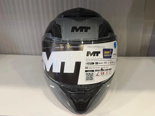 KASK MT ATOM 2 HİGHLANDS C2 PARLAK GRİ - Resim 4