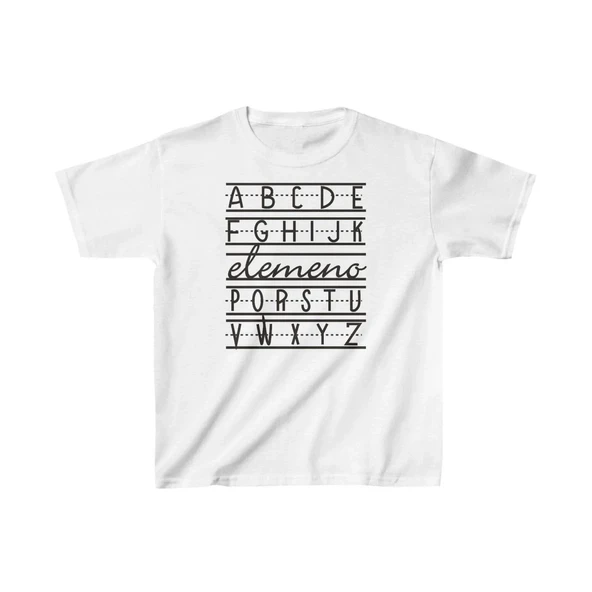 Unisex Çocuk Baskılı T-shirt - Beyaz ürün görseli 1