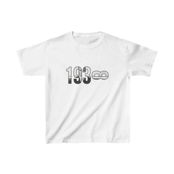 Unisex Çocuk Baskılı T-shirt - Beyaz ürün görseli 1