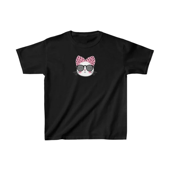 Unisex Çocuk Baskılı T-shirt - Siyah ürün görseli 1