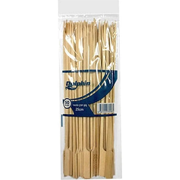 Dolphin Yassı Çöp Şiş 25 cm 50'li ürün görseli 1