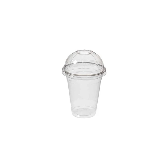 Vempi 350 cc 100 Adet Pet/plastik Kapaklı Limonata,soğuk Kahve,meşrubat Bardağı ürün görseli 1