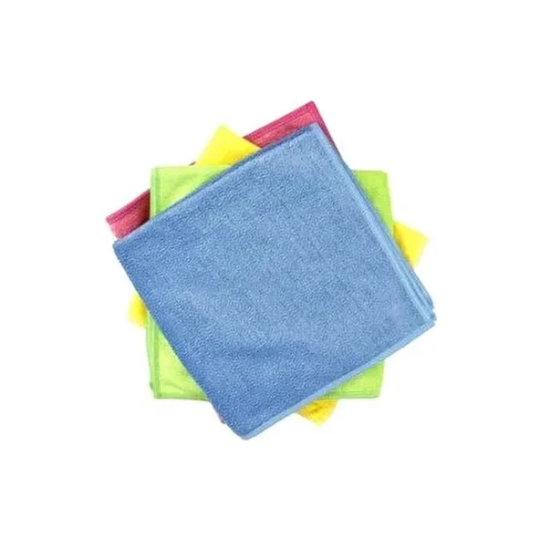 Silver Home Universal Parlak Doku 4 Adet Mikrofiber Temizlik Bezi 40X40CM Yüksek Emicilik Özelliği ürün görseli 1