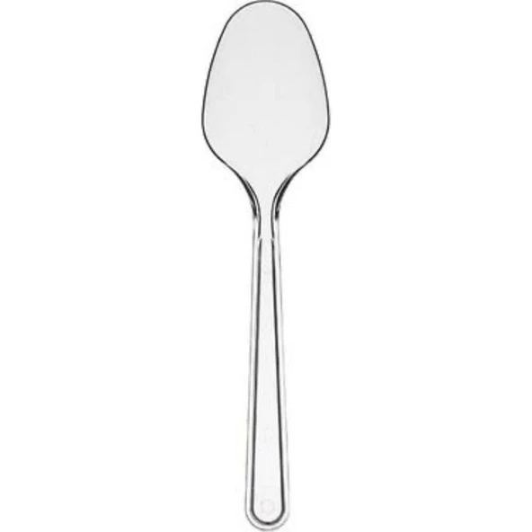 Çeliker Plastik Şeffaf Kaşık (50 Adet) 2,5gr Diamond ürün görseli 1