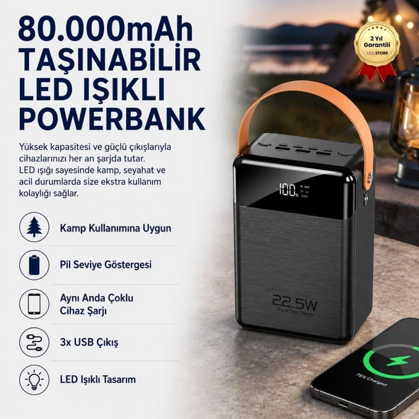P08-80000Mah Taşınabilir Powerbank ürün görseli 1