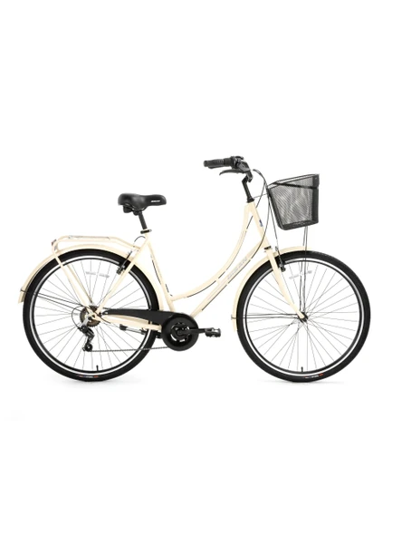 BİSAN PARADISE S KADIN ŞEHİR BİSİKLETİ 56CM V 28 JANT 7 VİTES KREM SİYAH ürün görseli 1