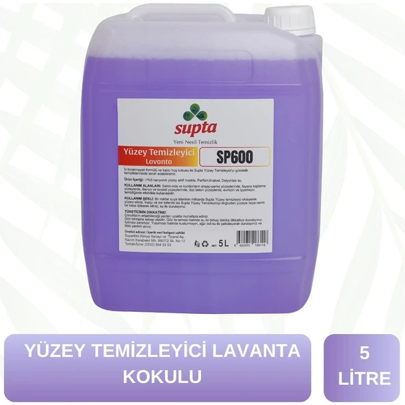 Supta Sıvı Yüzey Temizleyici Lavanta Kokulu 5 LT ürün görseli 1