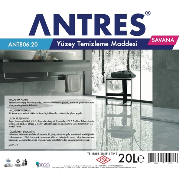 Antres Yüzey Temizleme Maddesi 20 Lt - Resim 2
