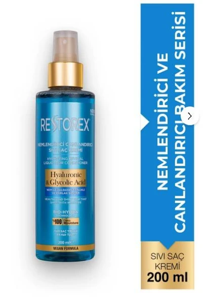 Restorex Hyalunorıc Glycolic Acid Sıvı Saç Kremi 200 Ml ürün görseli 1
