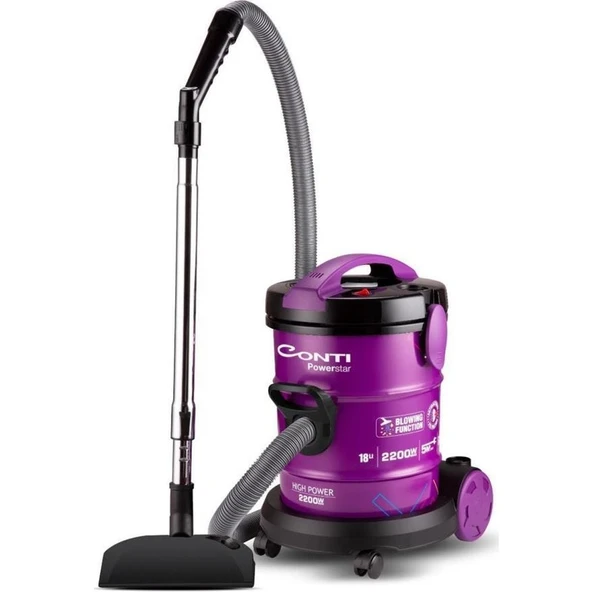 Conti 102 Powerstar Elektrikli Süpürge 2200W Güçlü Emiş Teknolojisi ile Kolay Temizleme ürün görseli 1