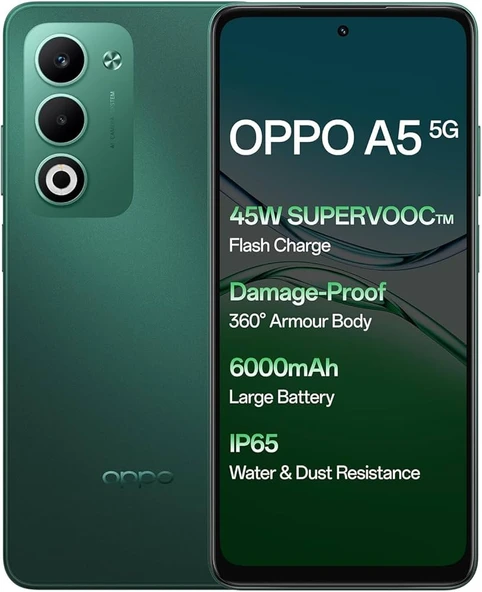 Oppo A5 5G 256 GB Yeşil (Oppo Türkiye Garantili) ürün görseli 1