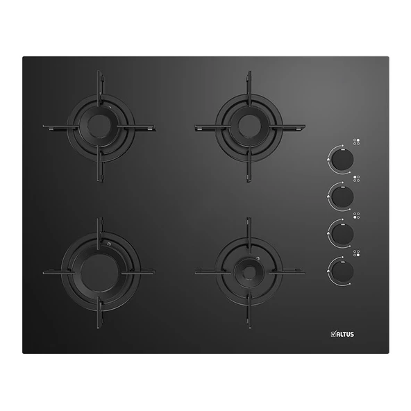 Altus ALA 159 GB Gazlı Ocak 4 Gözlü 7400 W Güçlü Cam Yüzey ile Kolay Temizlik ürün görseli 1