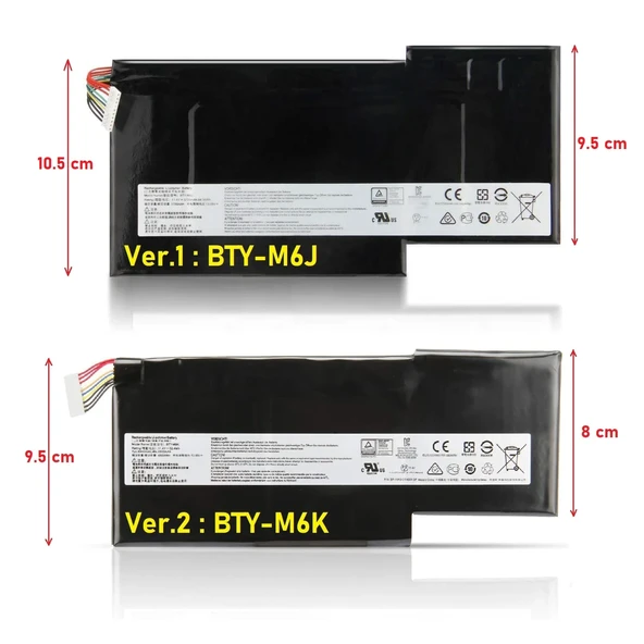MSI GS63VR 7RF-267XTR Batarya Pil RETRO V2 ürün görseli 1