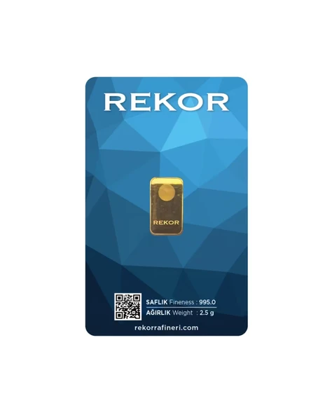 Rekor 2,5 Gr Külçe Altın - Resim 2