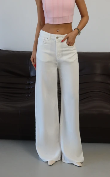 8293 LACARİNO PLAZZO PANTOLON - Resim 8