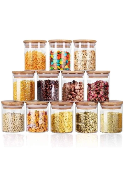 abenim 350 ml Borosilikat Baharatlık Takımı 12 Adet ürün görseli 1