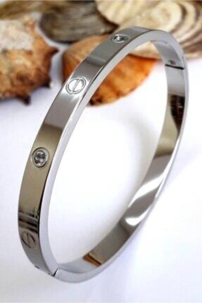 Diamond Life Zirkon Taşlı Paslanmaz Çelik  Bileklik Bilezik 18 Cm ürün görseli 1