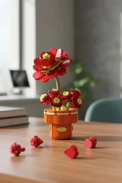 Çeçek Lego Blossom Gül Sukulenti 186 prc ürün görseli 1