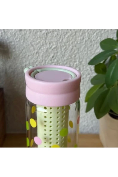 abenim Detoks Cam Bardağı Pembe - Resim 4