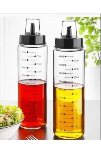 abenim 500 ml Borosilikat Damlatmaz Cam Yağlık ürün görseli 1