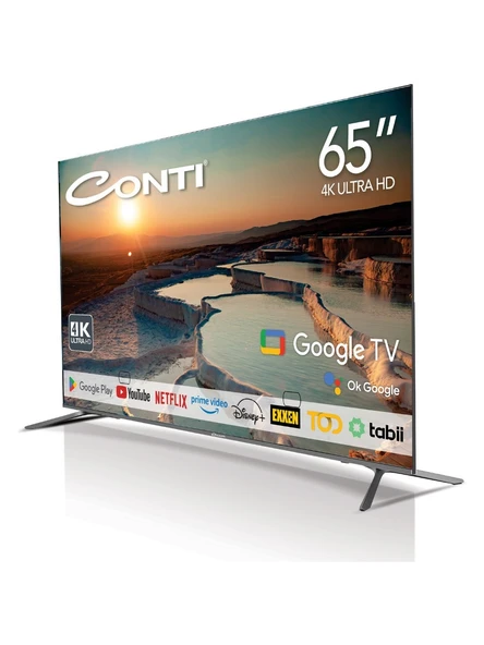 Conti CT65GT300U Frameless 4K Ultra HD 65" 165 Ekran Uydu Alıcılı Google Smart LED TV ürün görseli 1
